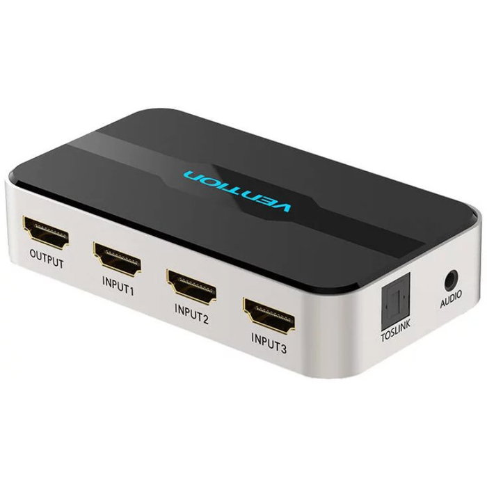 Vention AFJH0 Duplicador HDMI con 3 Entradas Hembra y 1 Salida Macho, Gris Vention AFJH0 Duplicador HDMI con 3 Entradas Hembra y 1 Salida Macho, Gris